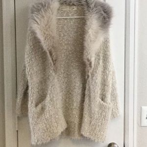 Anthropologie Sleeping on Snow Cardigan